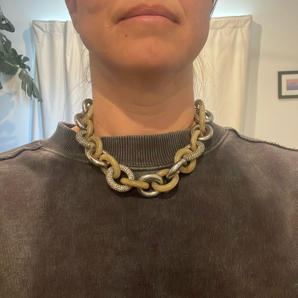 Michael Kors, large link statement necklace